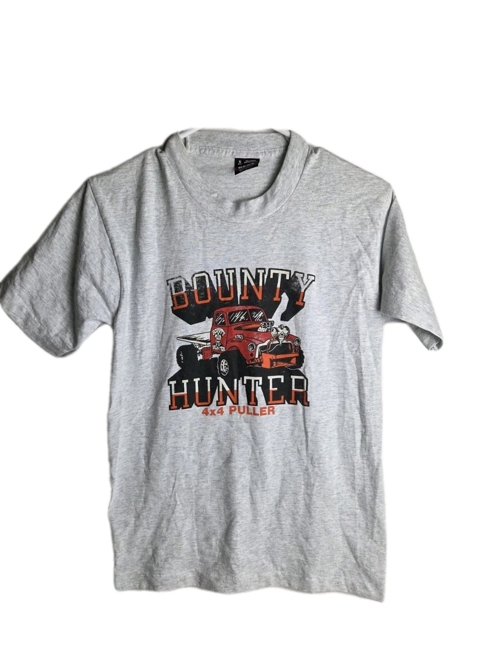Vtg 90s Fruit Of The Loom Best BOUNTY HUNTER 4x4 TRUCK PULLER T-Shirt MENS Small